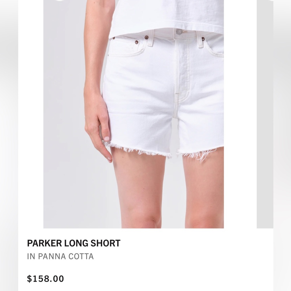 AGOLDE Parker Long Short 29 Pana Cotta